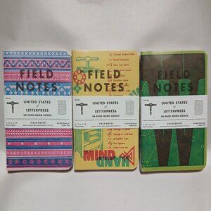 Field Notes Fall 2020 -- UNITED STATES OF LETTERPRESS -- Complete Collection NEW